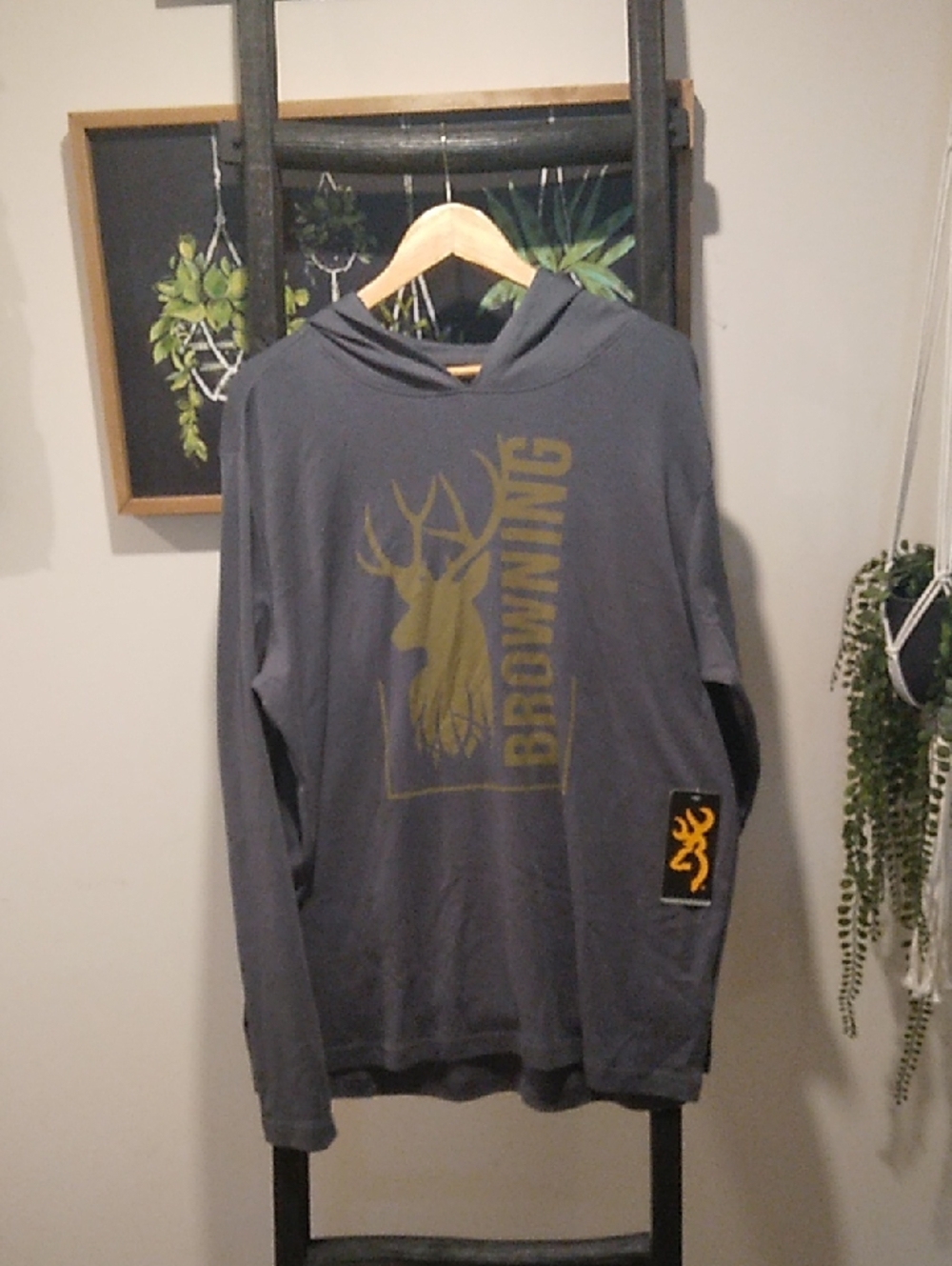 Men's Browning Lightweight Hoodie Shirt